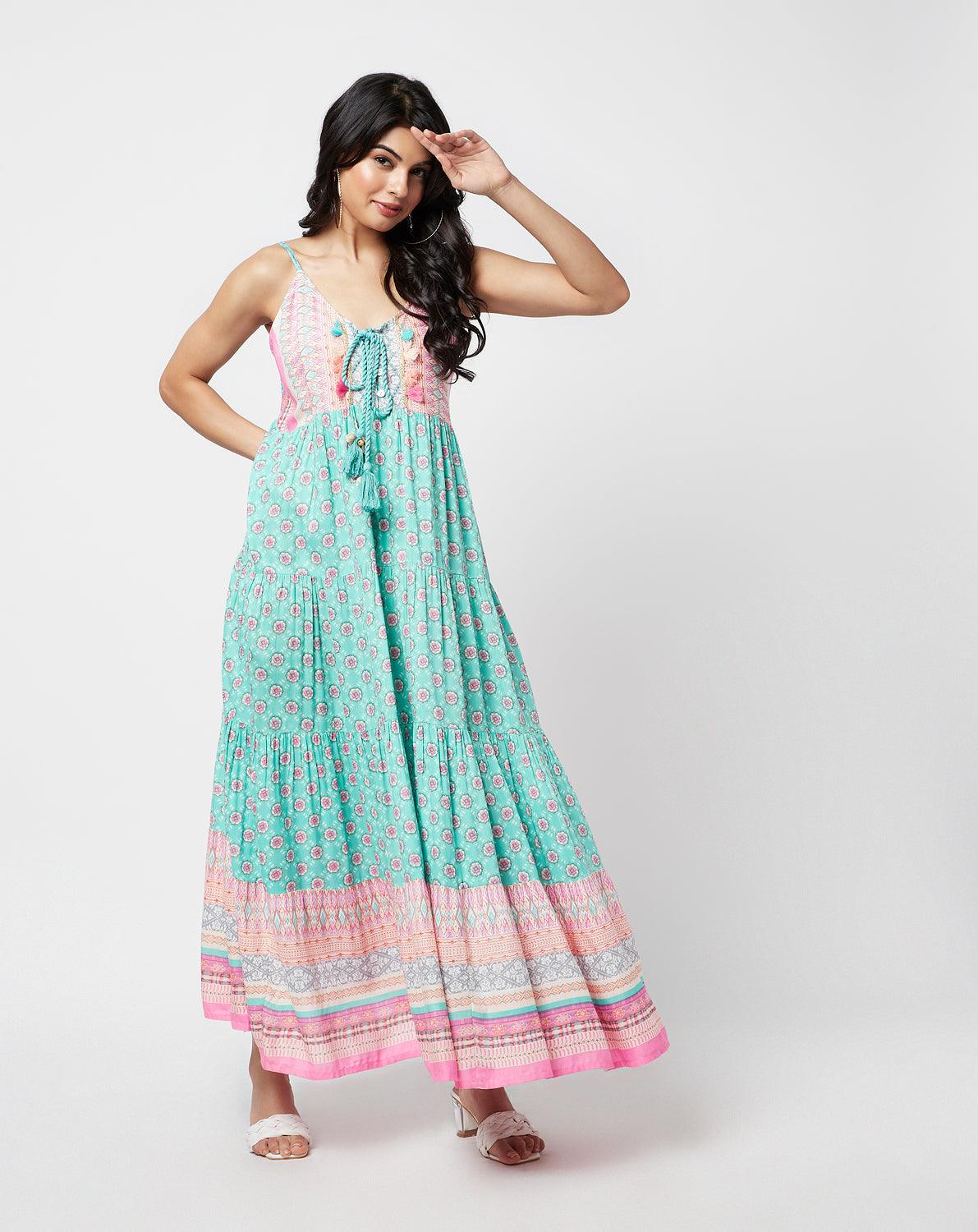 Haisley Printed Maxi Dress - QUERATED