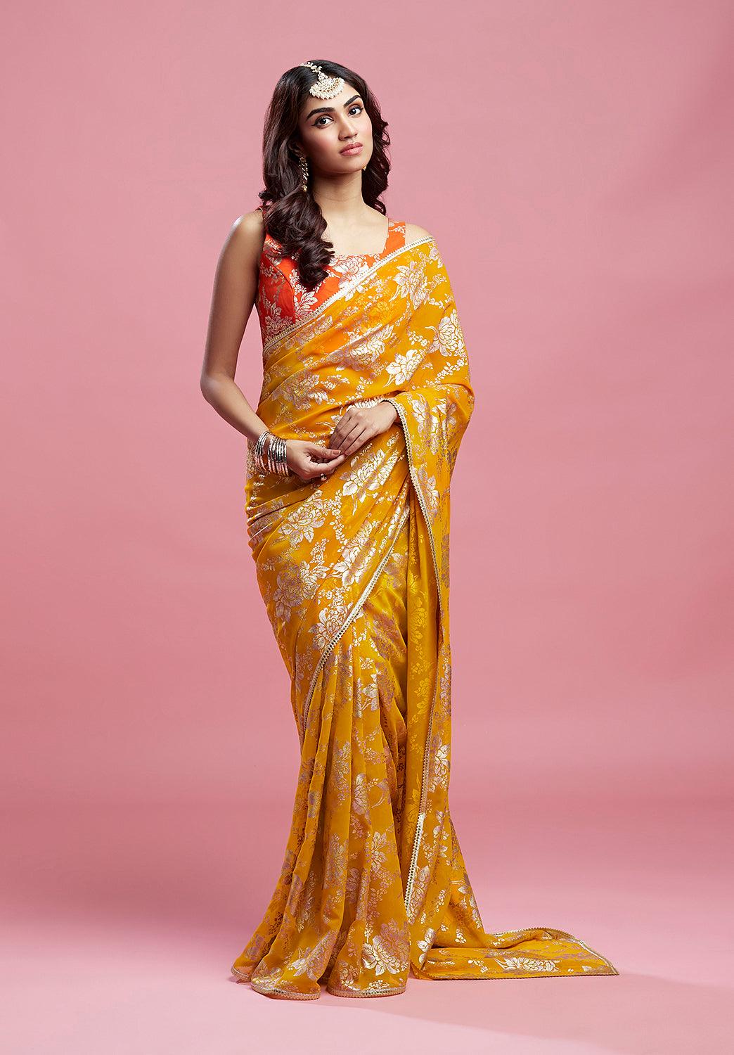 Orange Barfi blouse - QUERATED