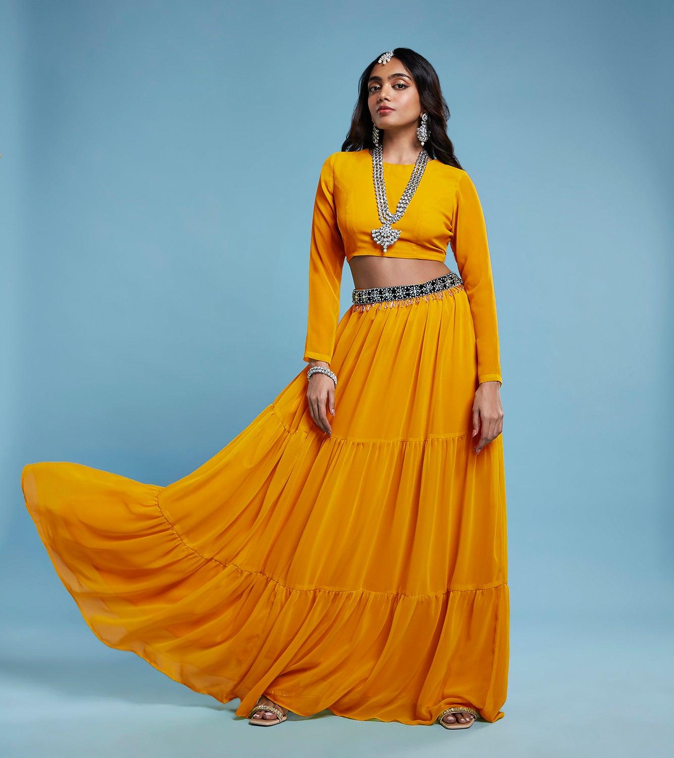 Mango Lehenga Set (Copy) - QUERATED