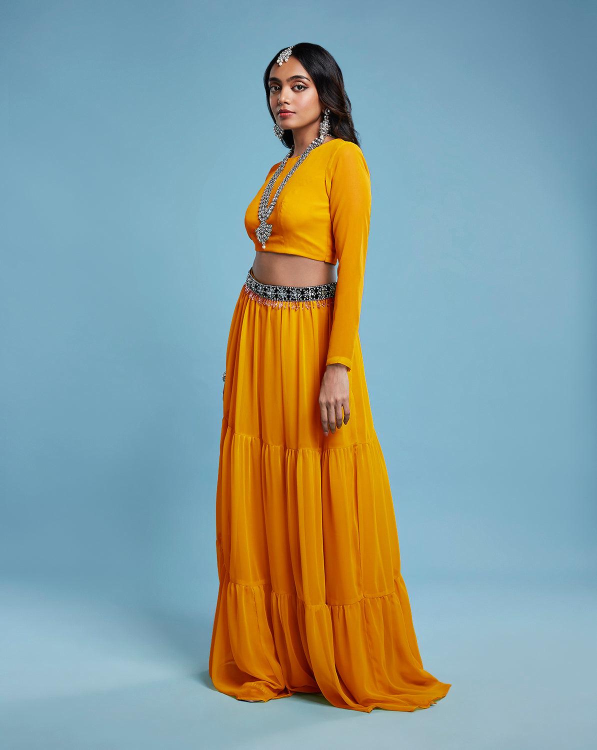 Mango Lehenga Set (Copy) - QUERATED